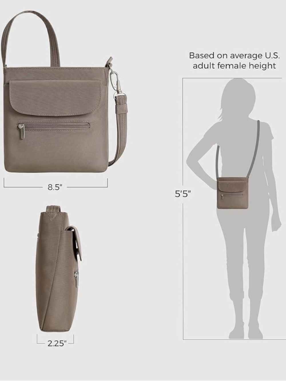 Travelon NWT Anti-theft Crossbody Bag - Picture 3 of 10